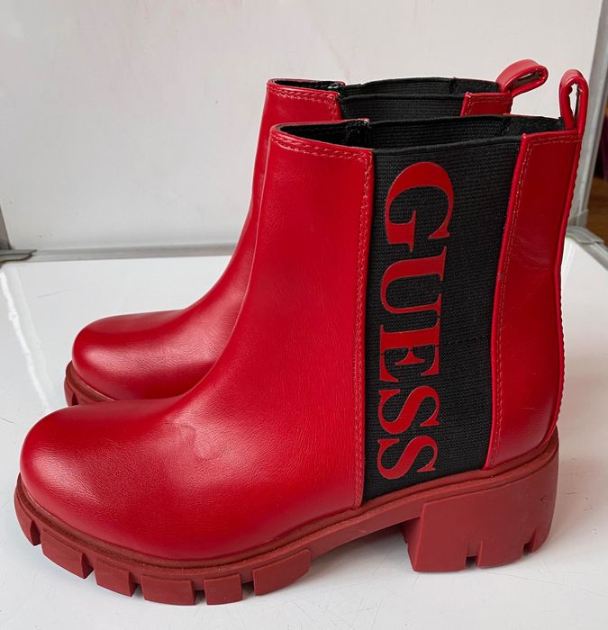 GUESS NOWE botki rozmiar 38 czerwone