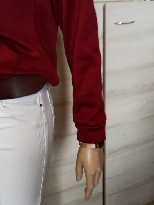 Sg Bordowa bluza z kapturem 36 , S bluza damska 36 , S