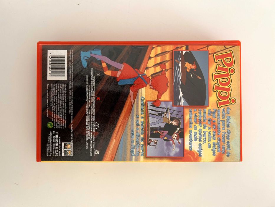 VHS Pipi das Meias Altas - Aventuras Pelo Mundo