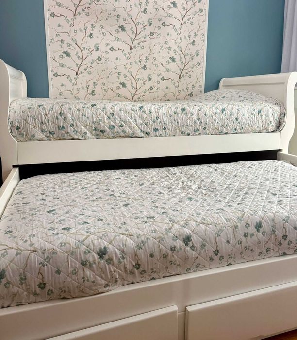 Cama Dupla Completa – Colchões Incluídos