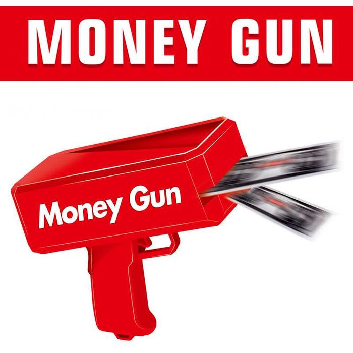 Money Gun pistola de notas festas aniversários etc.