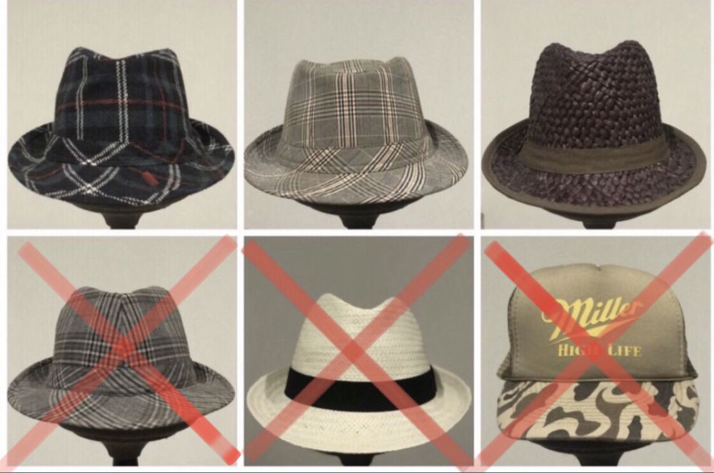 Vários Chapéus Homem