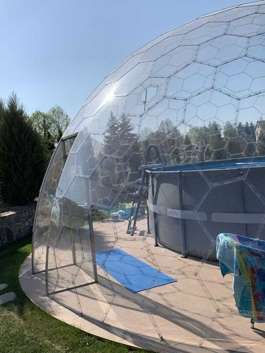Kopuła, zadaszenie basenu, dach na basen, osłona jacuzzi, ogród zimowy