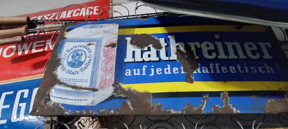 Stara zabytkowa tablica ,szyld emaliowany kathreiners