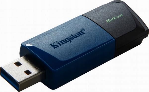 Kingston 64GB USB 3.2 Gen 1 DataTraveler Exodia M (Black + Blue)