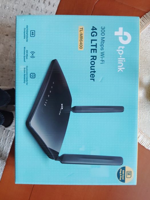 Router TP-Link TL-MR6400  Wi-Fi 4 4G LTE 300 Mb/s SIM plus wzmacniacz