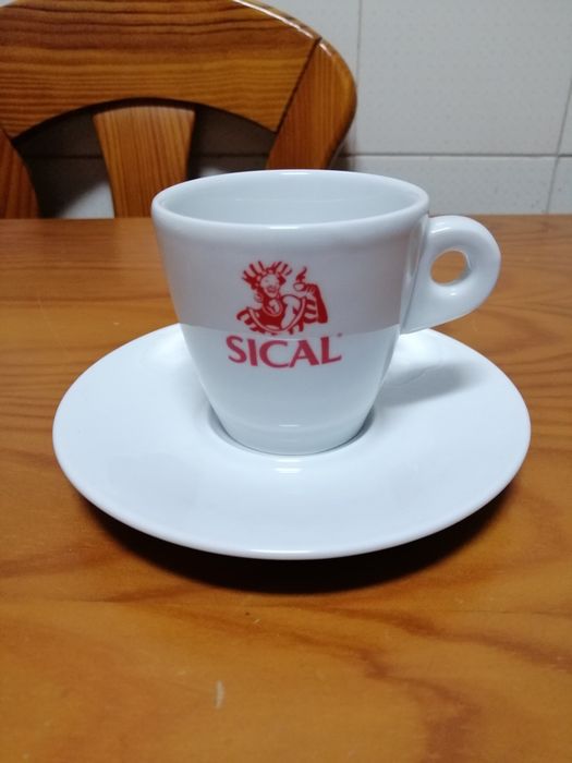 Conjunto 12 chávenas de meia de Leite Sical