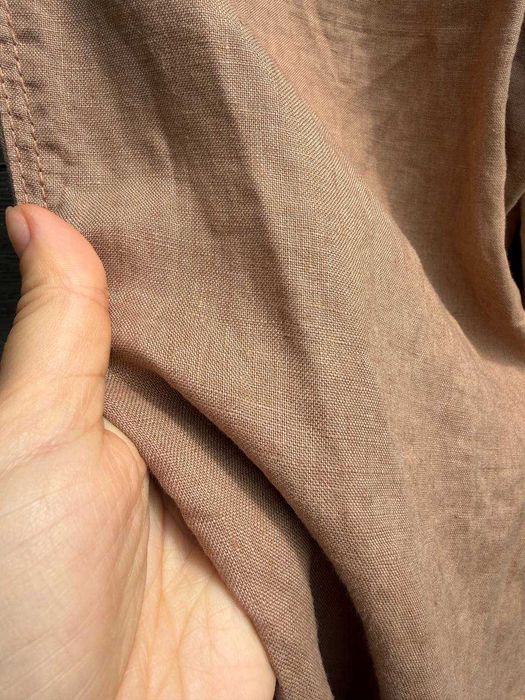 Базові прямі жіночі штани зі 100% льону H&M на резинці
