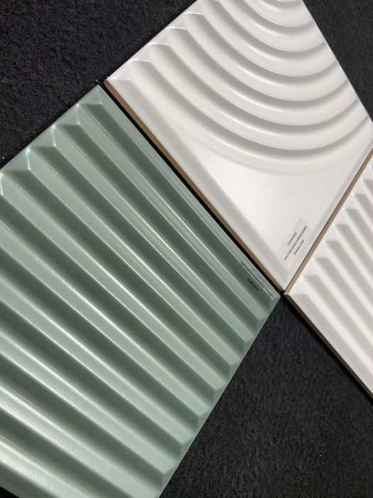 Plytki Neve Creative Dark Green Ściana STR 19,8x19,8 Ceramika Paradyz