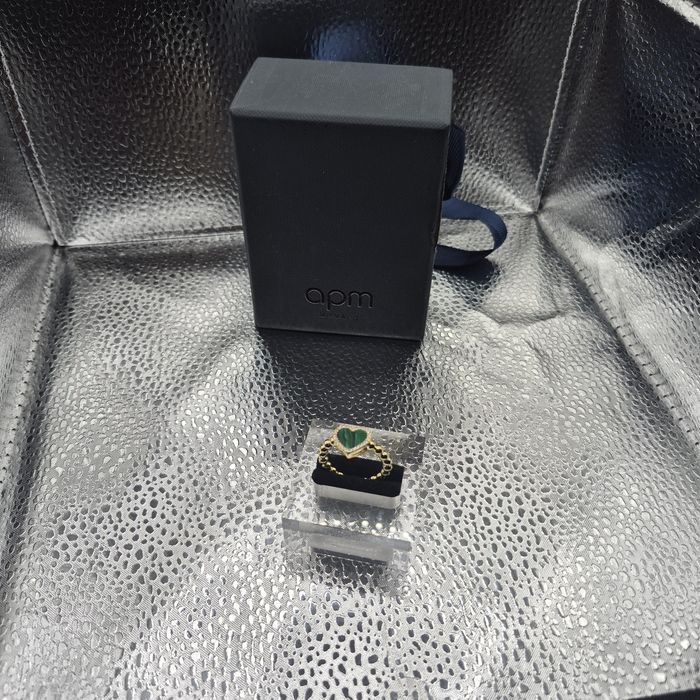 Anel APM Monaco Malachite Heart