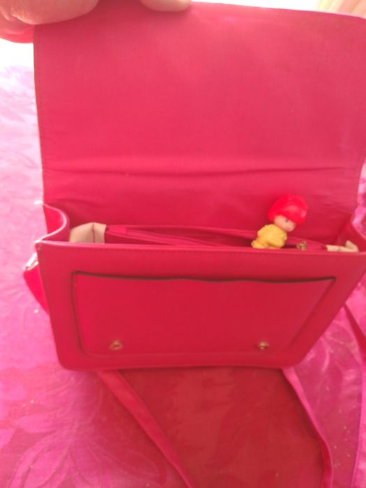 Mala cor de rosa da Vizinha Menina-8E - Boneco Menina Rosa-2E Desde 2E