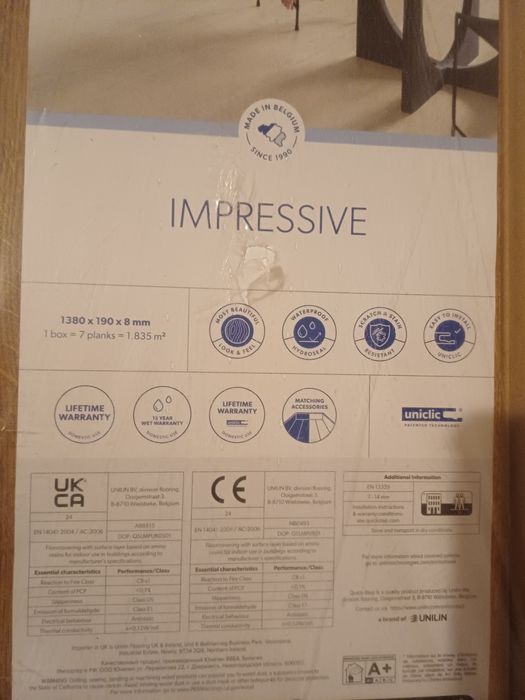 Sprzedam panele Quick Step IMPRESSIVE