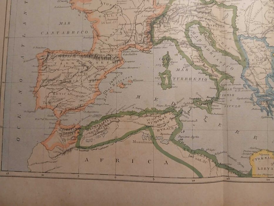 Mapa Império Romano (Final do Séc. XIX, Início do Séc XX)