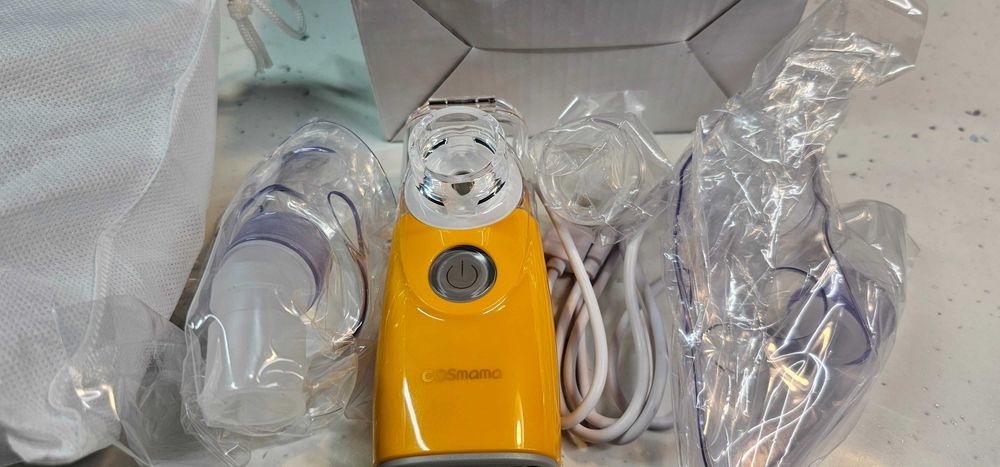 Inhalator przenośny dla dzieci Nebulizator COSMAMA z maską Cichy.