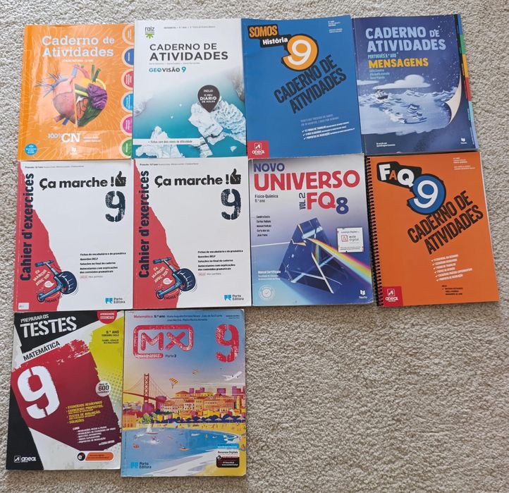 Livros escolares 9° Ano