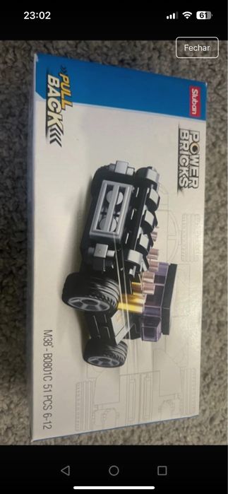 Carro lego Sluban Novo Preto