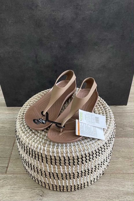 Crocs japonki serena flip brązowe W9 39/40
