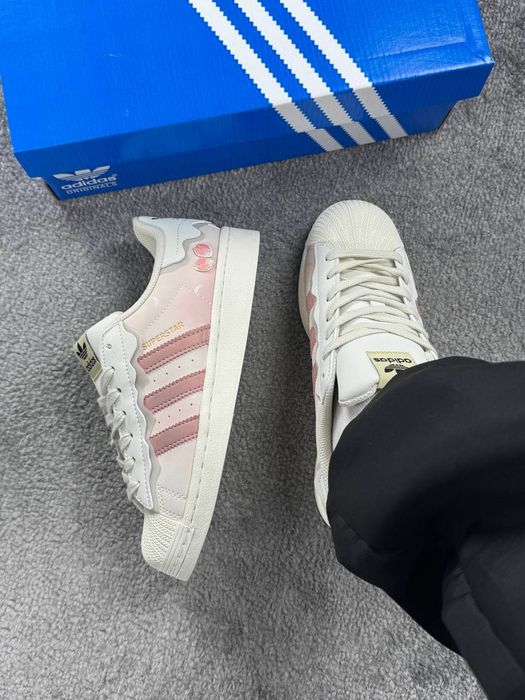 Жіночі кросівки / Adidas Superstar Cappuchino pink / Адидас суперстари