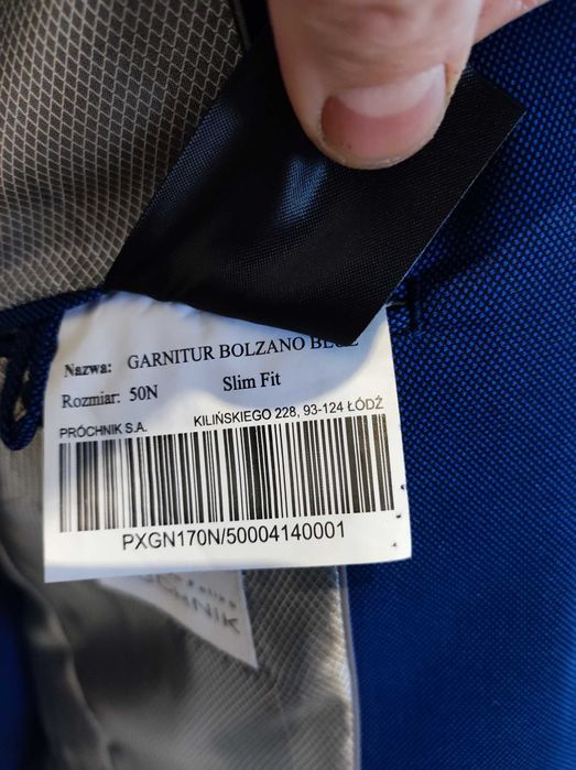 Garnitur męski slim fit marki Pruchnik