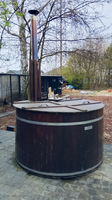 Balia drewniana bania jacuzzi TRANSPORT