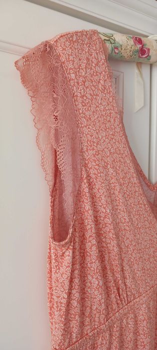 Camisa de noite fresca com renda por estrear WS tamanho XL/L