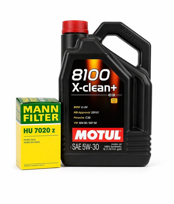 olej motul 5w30 + filtr mann vw audi skoda 2.0 tdi