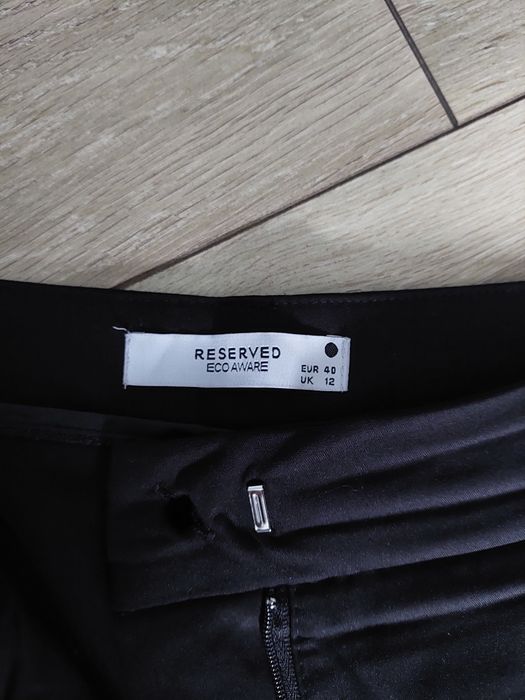 Spodnie reserved 40 czarny