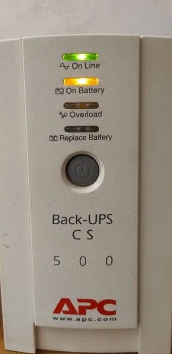 Джерело безперебійного живлення. APC Back-UPS 500.