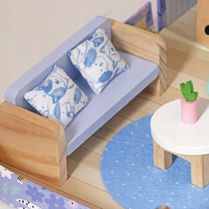 DOMEK Dla LALEK W Walizce HOTEL Dla ZWIERZąt Mebelki Figurki PREZENT