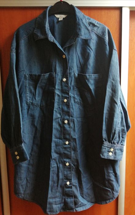 SUPER duża modna Tunika dżinsowa H&M stan jak nowa