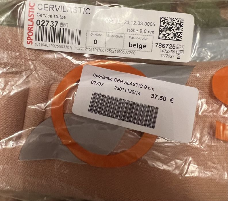 Ортез на шийний відділ хребта Sportlastic CERVILASTIC (висота 9 см)