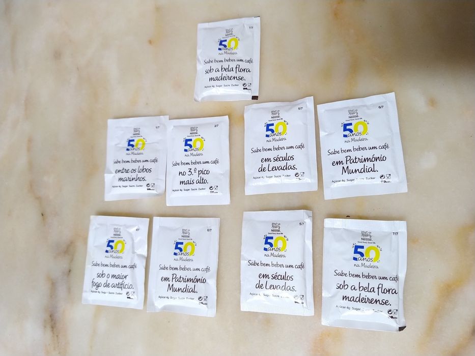 Pacotes de açúcar - Sical - 50 anos na Madeira