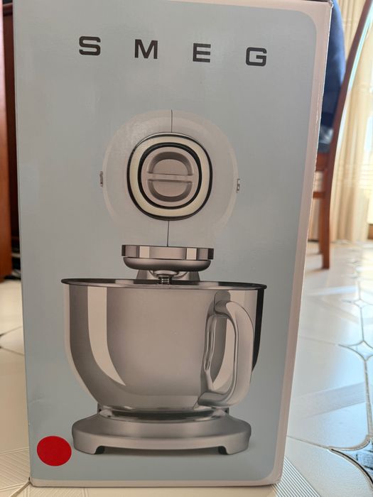 Robot de Cozinha Batedeira Smeg 800 W 4,8 Litros Vermelha NOVA selada