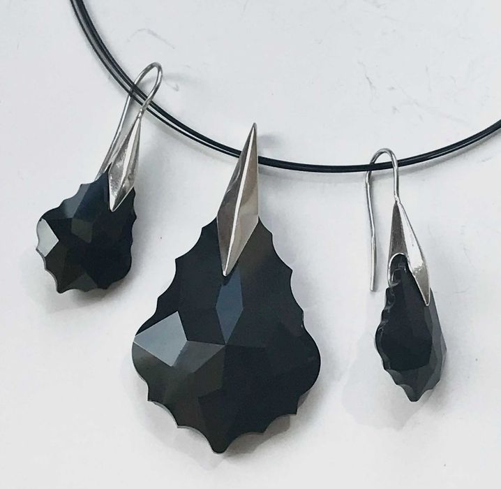 Naszyjnik i kolczyki kryształ Swarovskiego z kolekcji W.KRUK