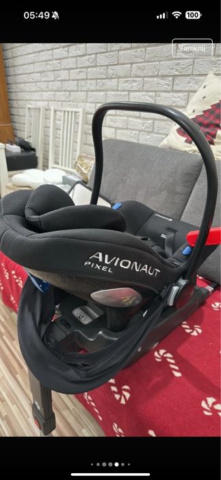 Fotelik , baza, lusterko  avionaut pixel