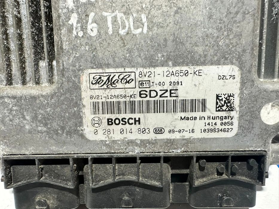 Centralina Motor Bosch Ford Fiesta MK6 1.6 TDCi 8V2112A650KE