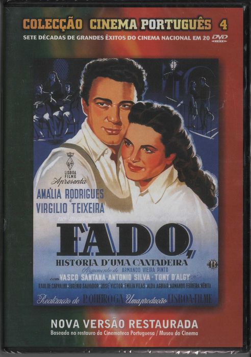 Dvd Fado, História D'Uma Cantadeira - drama - Amália Rodrigues -selado
