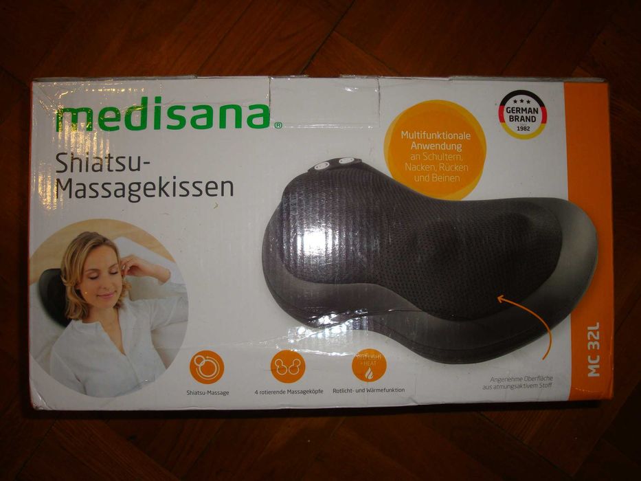 Массажная подушка электрическ MEDISANA( шея / плечи/ спина / икры ног)