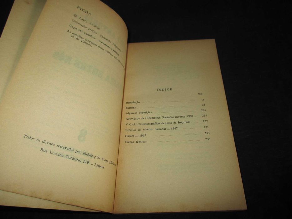 Livro O Cinema Entre Nós Lauro António Cadernos de Cinema nº 8
