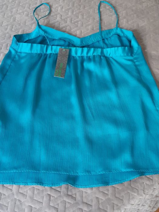 Top azul turquesa Benetton Tam M