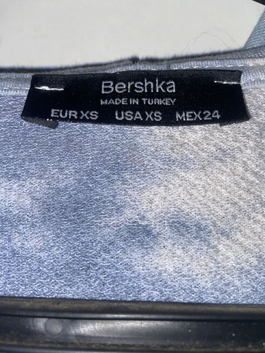 bluza bershka tie dye crop