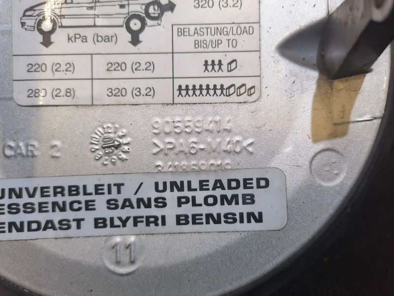 Tampa Do Combustivel Opel Zafira A Veículo Multiuso (T98)