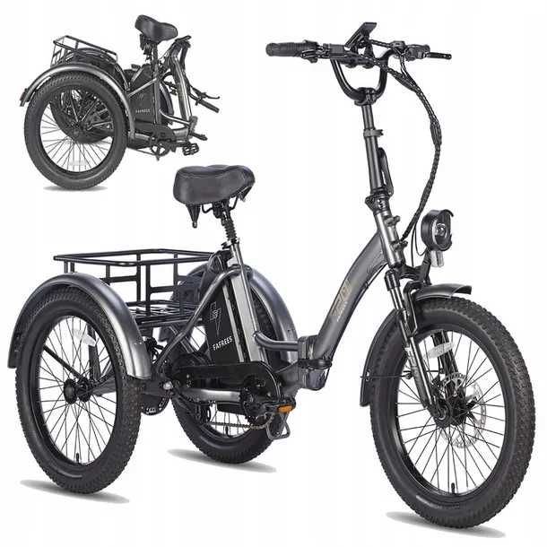Trójkołowy Rower Elektryczny FAFREES F20 MATE 250W 25km/h 18,2Ah