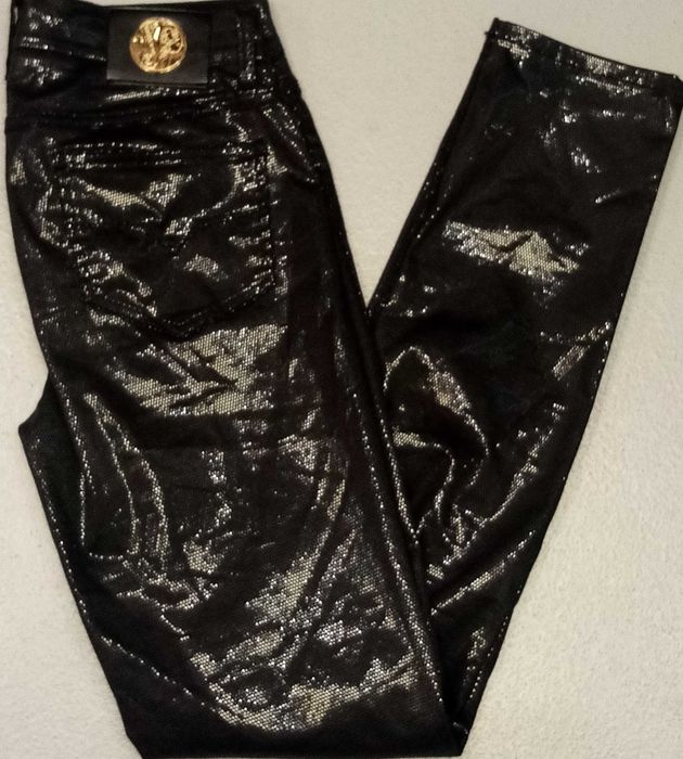 R) VERSACE JEANS eleganckie damskie spodnie wieczorowe Roz.28