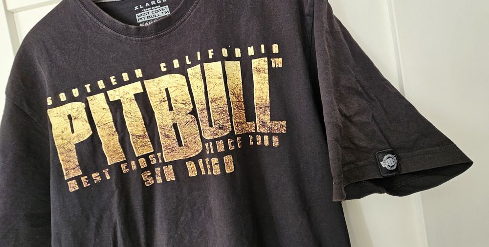 Pitbull XL t shirt koszulka czarna 100% oryginał super model limited