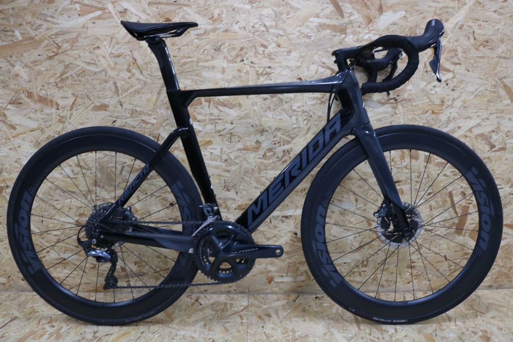 Bicicleta disco Merida Reacto - Rodas Vision 50 carbono - Ultegra 11
