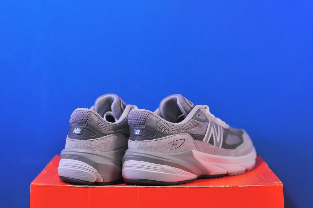 Кросівки New Balance 990 V6 Grey Jordan 3 Retro Fire Red оригінал