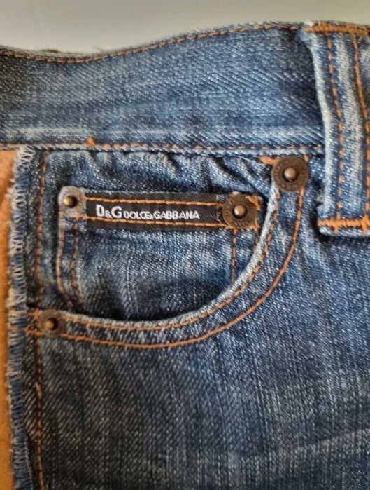Dolce & Gabbana Calças Ganga/Pele