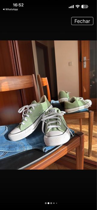 Tenis All-Star verdes Oliva como novos