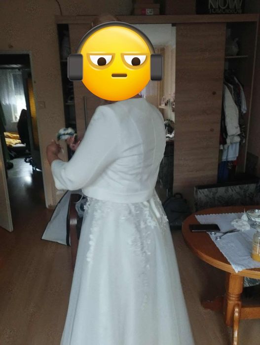 Suknia ślubna Biała Ładna + bolerko